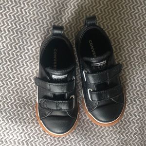 Lightly warn leather converse